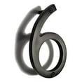 thumbnail image 4 of NACH Floating Mount House Address Shadow Number For Outside or Inside, Mailbox Number For Outside, Front Door, Garage Door, Maximum Rust Protection, Black Aluminum, 8 inch, Number 6, HH-SDW8-BLK-6, 4 of 5