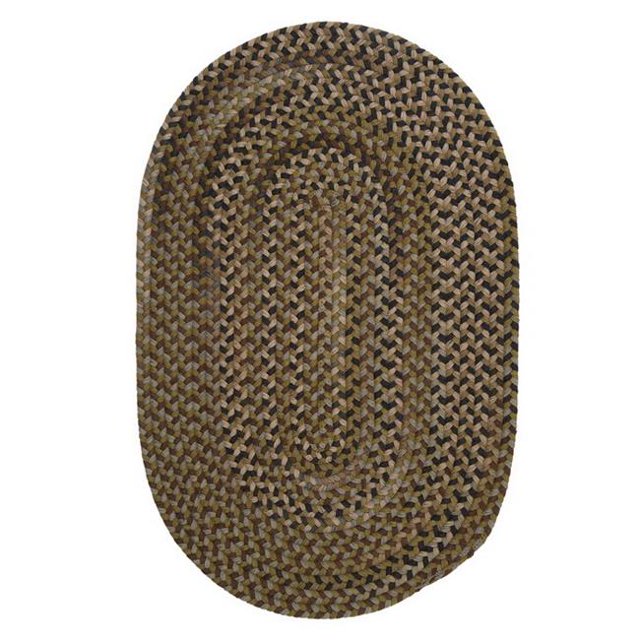 Colonial Mills Rug RU60R096X132 Rustica - Grecian Green 8 ft. x11 ft. Braided Rug