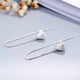 thumbnail image 5 of Pendientes Ganfancp Alambres de Perlas Abiertos Geometric Scallop 1 Par, 5 of 7