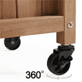 thumbnail image 6 of Yaheetech 50''H Raised Garden Bed with Trellis Planter Box, Dark Brown, 6 of 7