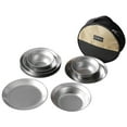 thumbnail image 1 of Ensembles de Vaisselle de Camping 8 Pcs Assiettes et Bols Réutilisables en Acier Inoxydable pour Camping et Randonnée en Plein Air, 1 of 8