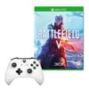 Xbox One S Controller in White with Battlefield V Game