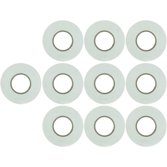 Sunlite 10-Pack PVC Electrical Tape 60 Feet x 0.75 Inches, for Splicing, Protecting, and Insulating Wires, Abrasion Resistant, Flame Retardant, Weatherproof, UL Listed, White, 10 Count