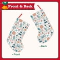 thumbnail image 2 of Fuzoiu Eiffel Tower Print 18 inches Christmas Stockings, Personalized Christmas Stockings,for Family Decorations Hanging Ornament for Xmas Holiday Party, 2 of 7