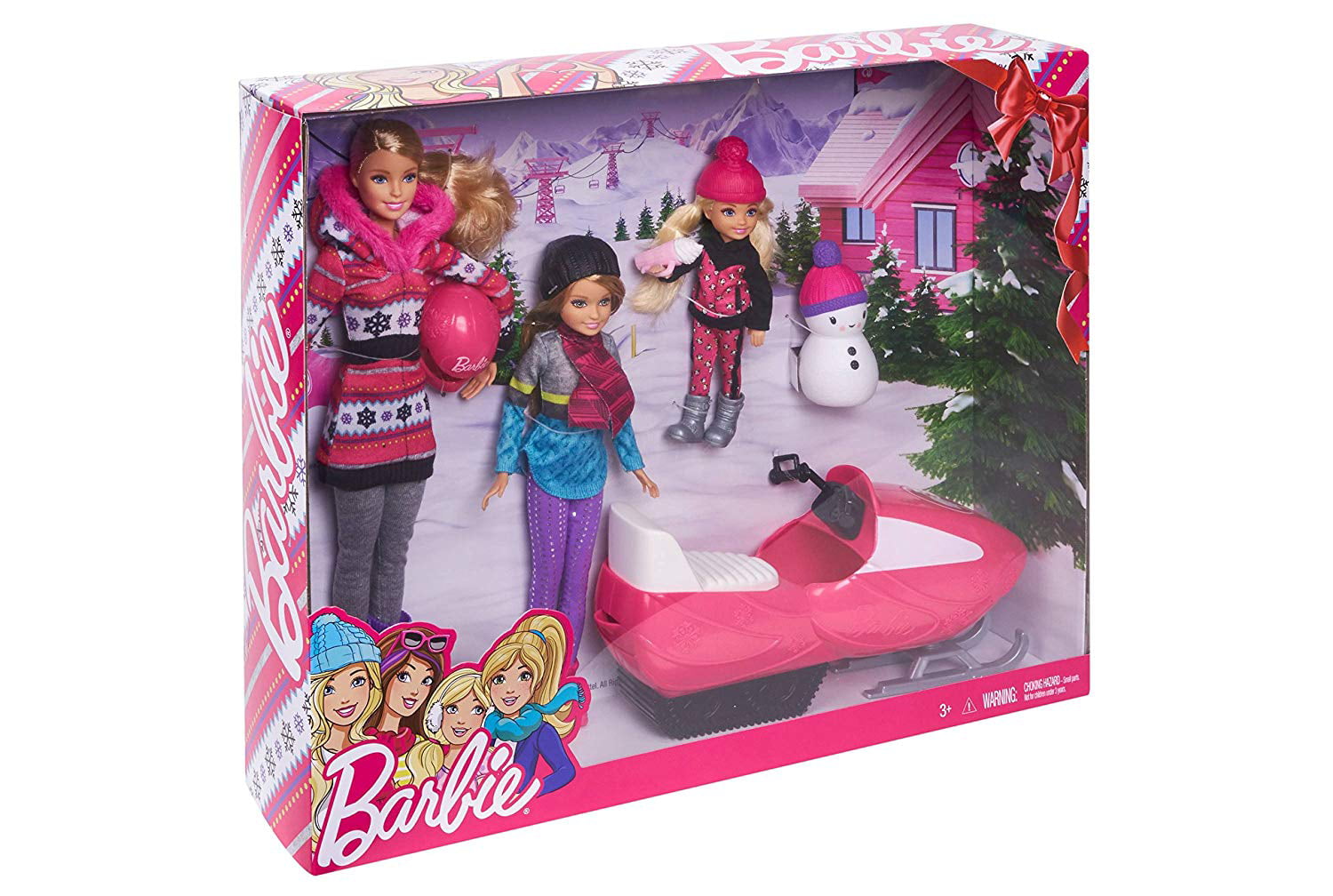 barbie sisters snow fun set