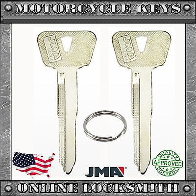 2 New Blank Key For Yamaha Motorcycles Lock Codes: A7001-A8500 KEYWAY