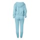 thumbnail image 5 of Puntoco Ropa De Invierno Para Mujer Suéter De Lana Con Capucha Traje Deportivo Casual Camiseta Sin Mangas Para Mujer Chaqueta Con Capucha Pantalones Conjunto De Tres Piezas Puntoco Puntoco-6040, 5 of 6