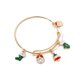 thumbnail image 4 of Pulsera esclava elástica JAMW para mujer con dijes navideños, 4 of 5