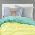 thumbnail image 2 of Toy Poodle Welcome Fabric Standard Pillowcase Blue, 2 of 2