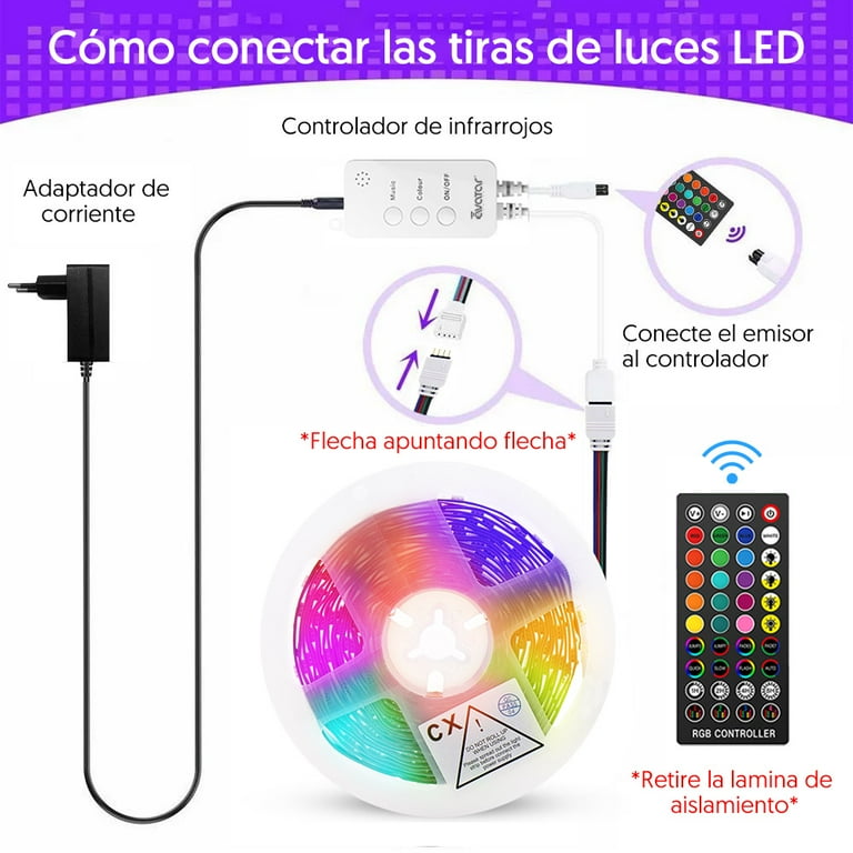 Avatar Controls Smart LED Strip Lights WIFI APP Control Music Sync 16.4FT  RGB Color Changing with Remote Power Adapter Led Lights for 4th the July