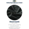 thumbnail image 2 of Ultimate Sack 5000 5-Foot Bean Bag Chair with Footstool Set, Black Suede Cover, 2 of 7