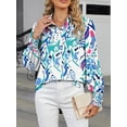 thumbnail image 5 of Cuteduck Women's autumn abstract print long-sleeved casual shirt S-2XL, 5 of 7