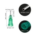 thumbnail image 2 of Uxcell Blunt Tip Dispensing Needle for Liquid Glue Gun, 18G 1/4", 100 Pcs (Green), 2 of 5