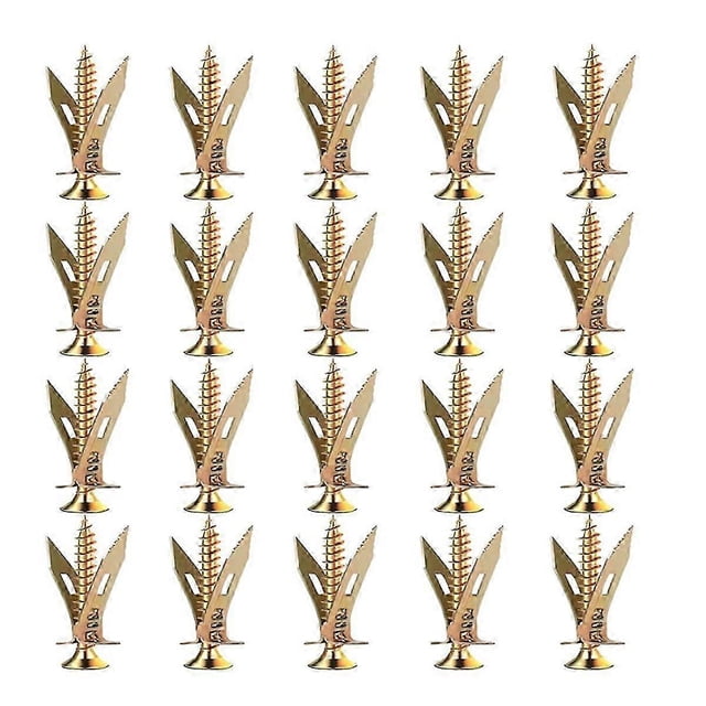 100PCS Self Drilling Drywall Anchors with Screws Upgraded Zinc Plated Steel Hollow Wall Anchors(0.47