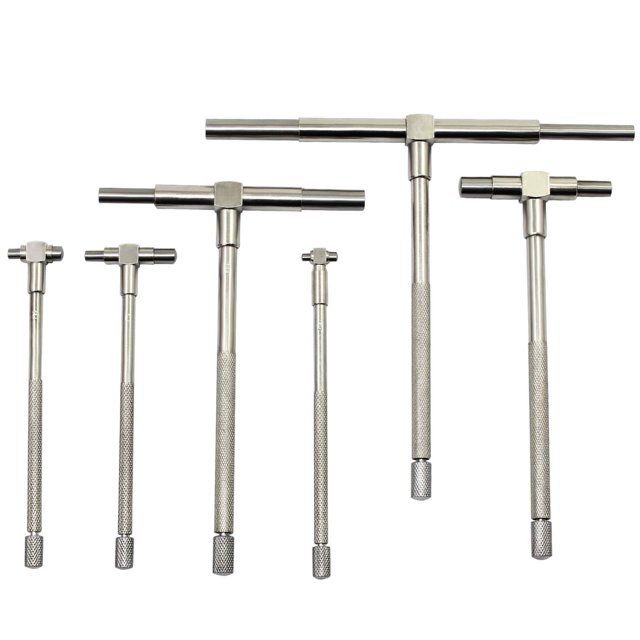 8-150mm Jauges Internes, Kit de 6 Pcs pour Travail de Précision Ensemble de Mesure Télescopique