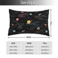 thumbnail image 2 of Goofa Galaxy Print Plush Throw Pillow Case, Soft Velvet with Hidden Zipper, Decorative Cushion Cover for Sofa, Bed, Car, and Home Décor-20"x30", 2 of 6