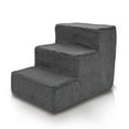 thumbnail image 3 of Precious Tails High Density Foam Sherpa Top Wide 3 Steps for Dog/Cat, 3 of 8