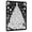 E, variant on Christmas Tree with Gifts Coloring Throw, Black Velvet Color-in with Ornaments Candy Canes and Presents, DIY Holiday Art Throw