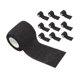 thumbnail image 3 of Cinta deportiva atlética, vendaje no tejido para muñeca, tobillo, estiramiento atlético, 10 Uds. Negro, 3 of 6