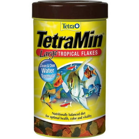 Tetra TetraMin Large Tropical Fish Flake Food, 2.82 oz