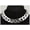 Silver, variant on SHINY LINK ID Celebrity Style ALUMINIU CHOKER CHUNKY Curb Fashion Chain Necklace-Gold - 2#