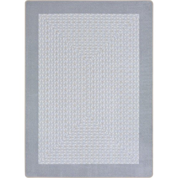Joy Carpets Kid Essentials Like Home 7'8" x 10'9" Area Rug in Color Silver