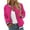 Hot Pink, variant on Ailaofu Bomber Jackets for Women Spring Fashion Cute Jacquard Coats Lightweight Zip Up Jackets Dressy Casua