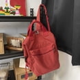 thumbnail image 2 of Fgnfyis Backpack for School Unisex College Students Daily Commute Lightweight Water Washed Casual Shoulder Bag Kids Backpack Red, 2 of 5
