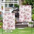thumbnail image 5 of Pink Magnolia Flower Garden Flag 12 x 18 Inches, Watercolor Pink Floral Leaf Weather Proof Outdoor Patio Flags Double Sided Small Garden Decoration for Yard Outside Home, 5 of 9