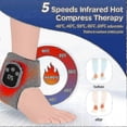 thumbnail image 2 of 2025 Emsense Foot Massager Wireless Portable Triple Method 3 Vibration Mode Heated Ankle Wrap for Home Office Travel 1 Piece for Foot Relaxation, Happ, 2 of 5