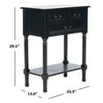 thumbnail image 5 of SAFAVIEH Primrose French 3-Drawer Black Wood Rectangle Console Table (23.5 in. W x 13 in. D x 29.5 in. H), 5 of 7
