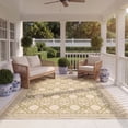 thumbnail image 4 of SAFAVIEH Courtyard Colton Geometric Indoor/Outdoor Area Rug, Natural/Olive, 5'3" x 7'7", 4 of 10