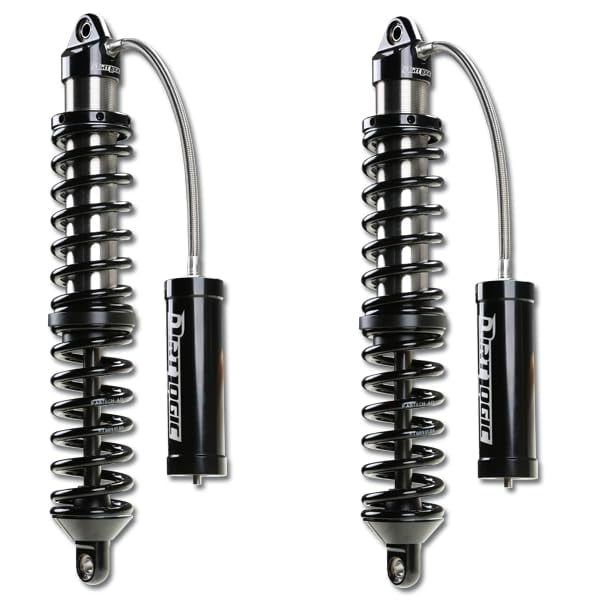 Fabtech FTS24312 5 in. Trail System Front Dirt Logic 2.5 Resistance Coilovers & Rear Dirt Logic Shocks for 2020-2023 Jeep JL 4WD Diesel 4 Door