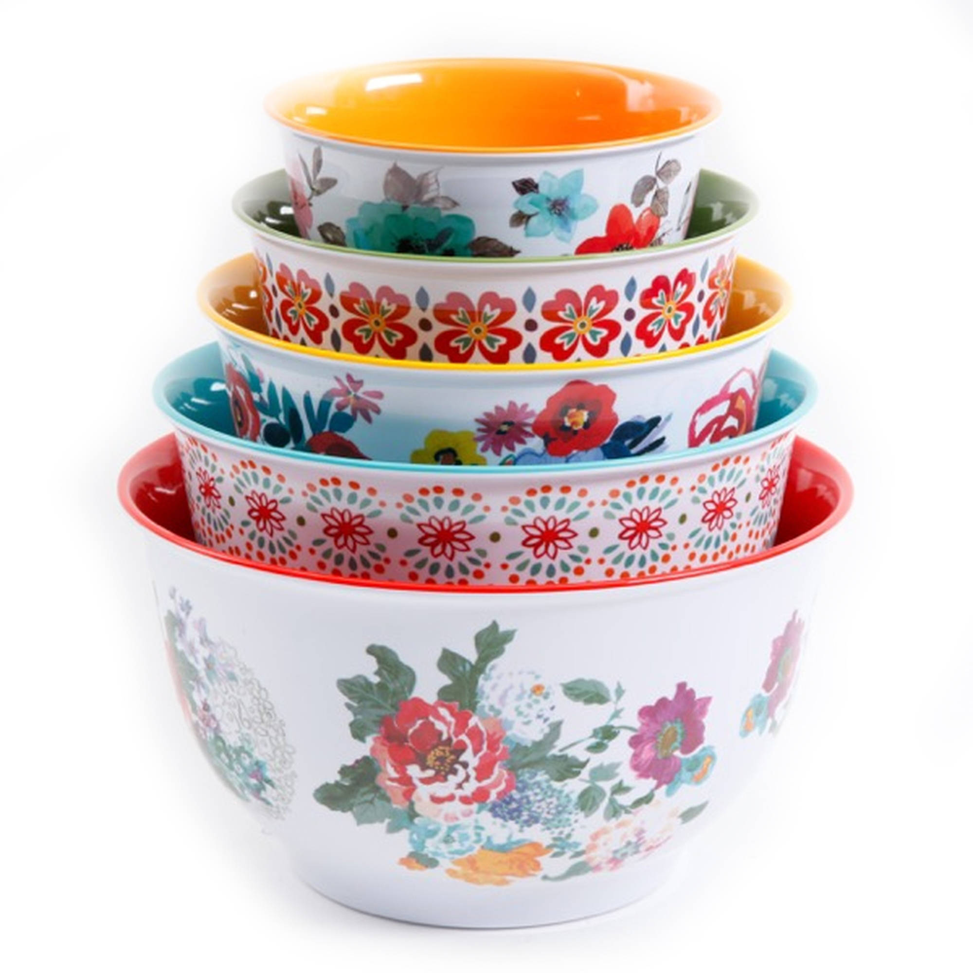 The Pioneer Woman Country Garden Melamine Mixing Bowl Set, 10-Piece Set - image 3 of 7