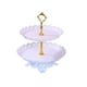 thumbnail image 2 of Soporte de 3 niveles para servir frutas, postres y aperitivos | Bandeja resistente para exhibir pasteles con base estable | Bandeja decorativa de varios niveles para bodas, fiestas, cocina y hogar, 2 of 6