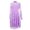 Purple, variant on HJYCHN Girls Dress Mesh Panel Long Sleeve Dress with Waist Tie for Toddler Dress 10-12Years