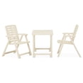 thumbnail image 2 of vidaXL 3 Piece Folding Bistro Set Plastic White, 2 of 9