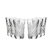 Set of 6 Russian Cut Crystal Shot Glasses 35ml Hand Made