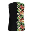 thumbnail image 4 of Fmbrln Tank Tops for Women Summer Sleeveless Crew Neck Hollow Out Tops Casual Loose Fit Floral Print Beach Vacation Tees Blouses, 4 of 6