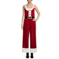 thumbnail image 4 of Sleeveless Christmas Jumpsuit for Women Cute Santa Overalls Xmas Holiday Romper One Piece Outfits, 4 of 6