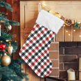 thumbnail image 4 of Coolnut Black Red Checked Christmas Stockings, Personalized Large Christmas Stocking, Cute Snowflake Stockings 18" Xmas Stocking for Xmas Decorations Xmas Gifts, 4 of 7