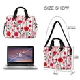 thumbnail image 3 of FORMRS 16" Laptop Bag Carrying Sleeve Case with Handle Travel Shoulder Briefcase, Pink Floral, 3 of 8