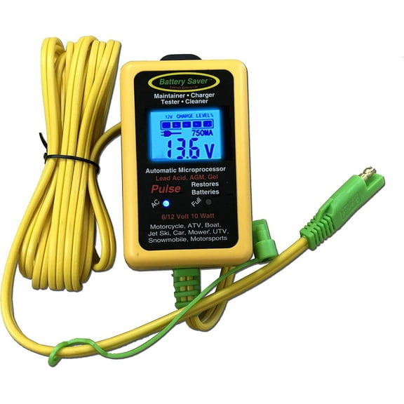Battery Saver Premium 6 & 12 Volt 10W Pulse Maintainer & Tester (Gen. 3)