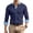 Navy, variant on Yungyresw Mens Long Sleeve Button Down Shirts Mandarin Collar Dress Shirt Wrinkle Resistant Formal for Business Casual