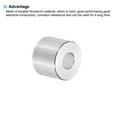 thumbnail image 4 of Espaciadores de aluminio M6, 6 piezas de espaciadores de metal de aluminio 6.2mm ID x 15mm OD x 15mm L, espaciador de tornillo de soporte redondo para tornillos o pernos M6 de 1/4, 4 of 5