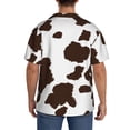 thumbnail image 5 of Cauagu Brown Cow Men's Short Sleeve Button Down Hawaiian Shirt for Men Bowling Shirts Casual Summer Beach Shirt,Small, 5 of 6