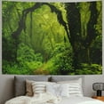 thumbnail image 2 of Chilfamy  Misty Forest Tapestry Magical Nature Green Tree Wall Tapestry Rainforest Landscape Tapestry Wall Hanging Bohemian Psychedelic Tapestry for Bedroom Living Room Dorm 50x40inch, 2 of 6