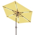 thumbnail image 2 of Strong Camel 8' Patio Umbrella Outdoor Sunshade LED Lighted Tilt Aluminum Garden Market Balcony, 2 of 11