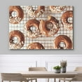 thumbnail image 3 of wall26 Canvas Print Wall Art Chocolate Chopped Nut Dipped Dessert Donut Food Cooking Kitchen Photography Realism Decorative Scenic Rustic Zen Calm Colorful for Living Room, Bedroom, Office - 12", 3 of 5