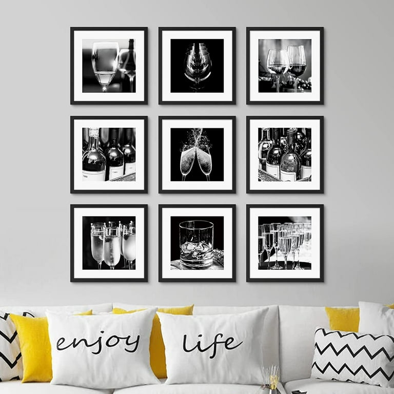  White Picture Frame Set - 8 pcs Gallery Wall Set of